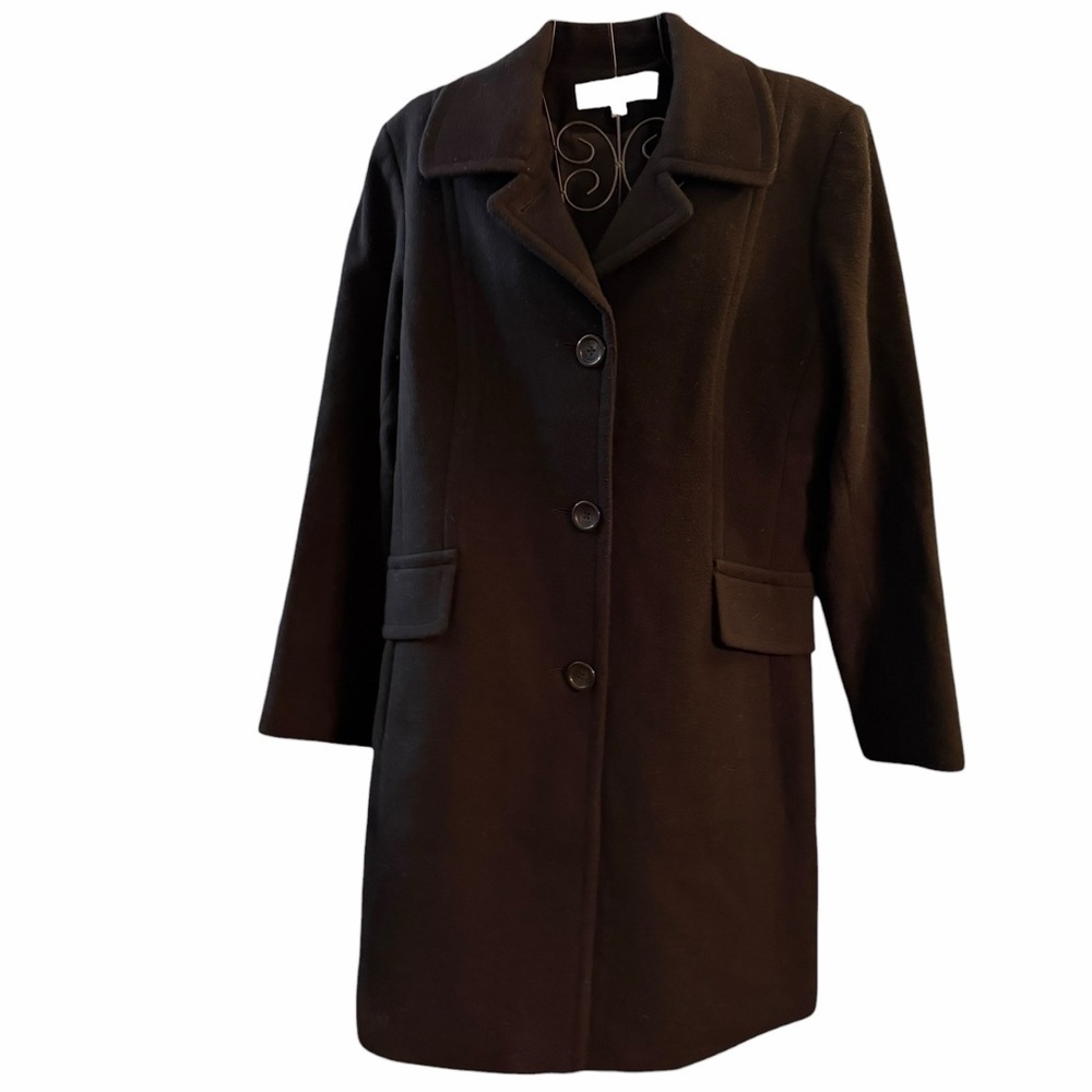 Anne Klein Wool & Cashmere Blend Coat
